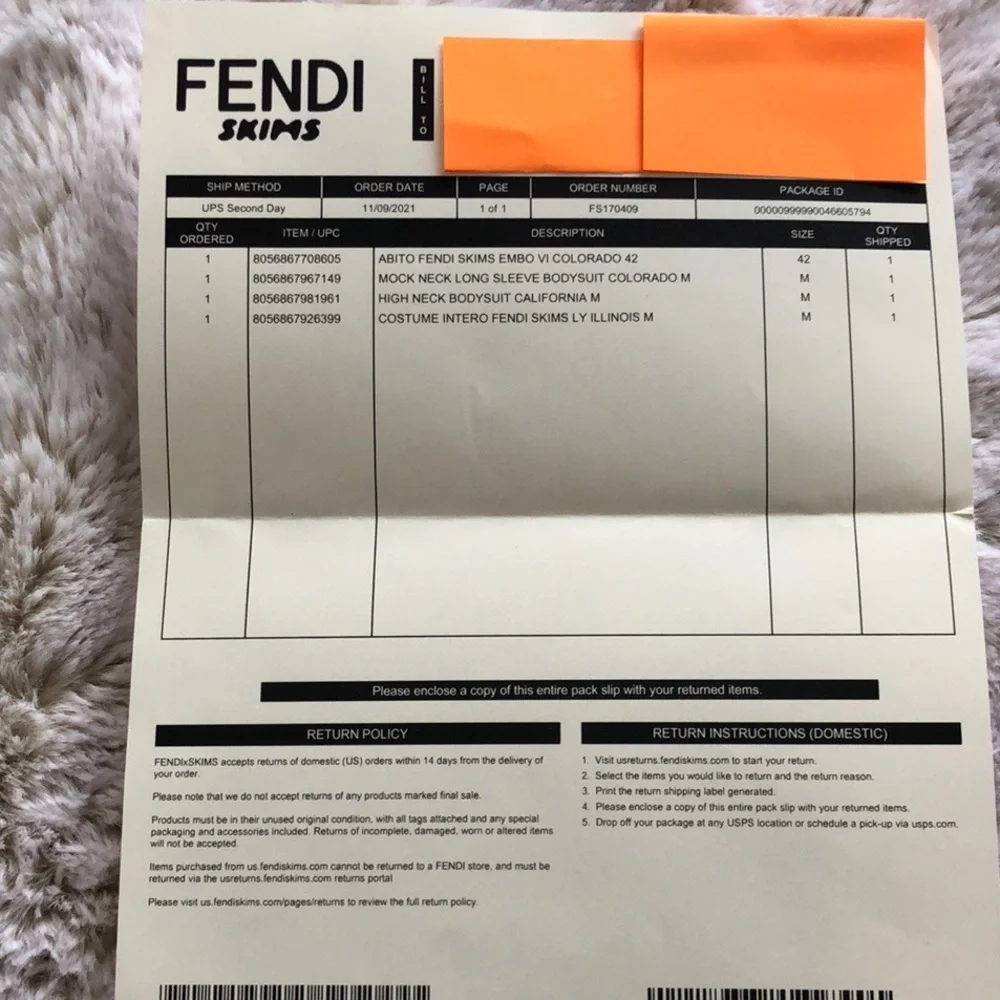 Fendi Skims Embossed Short Sleeve Dress - Picture 9 of 9